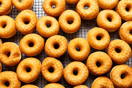 A fresh batch of donuts from Astro Doughnuts in Penn Quarter