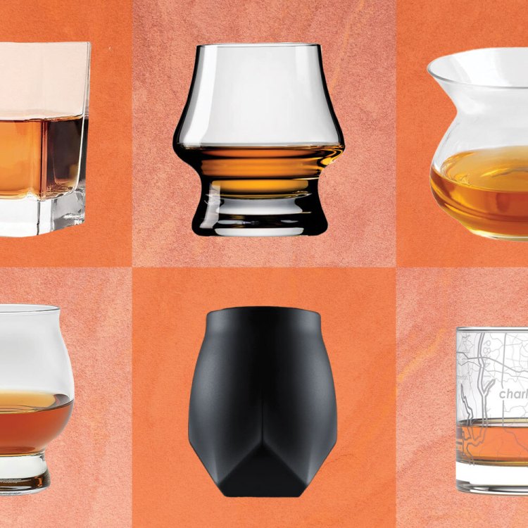 Six different glasses ideal for drinking bourbon