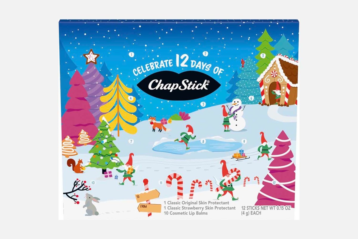 12 Days of ChapStick Holiday Advent Calendar Lip Balm Gift Set