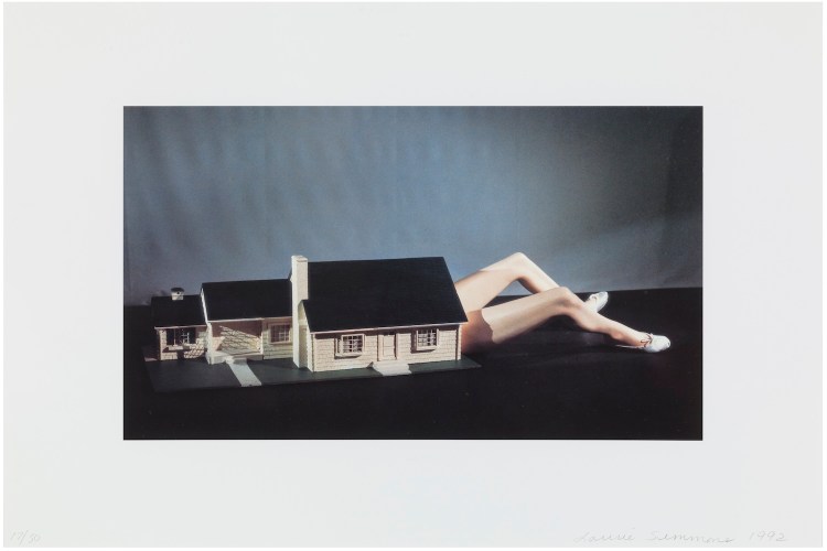 Laurie Simmons (American, b. 1949), Lying Objects, 1992. Offset photo; Framed: 17 7/16 × 22 1/4 in. (44.3 × 56.5 cm). Collection Museum of Contemporary Art Chicago, Gift of Jack and Sandra Guthman, 2016.48. Photo: Nathan Keay, © MCA Chicago.