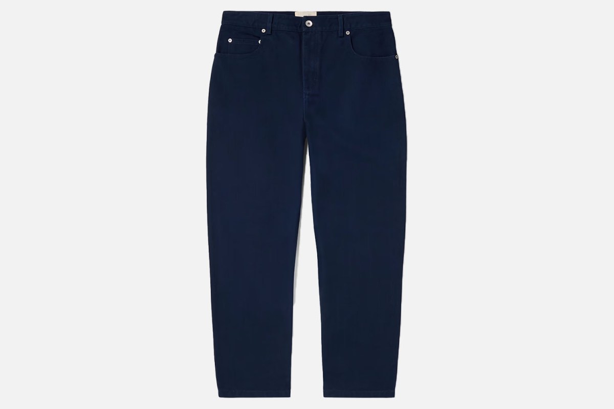 Folk Tapered Cotton-Canvas Trousers