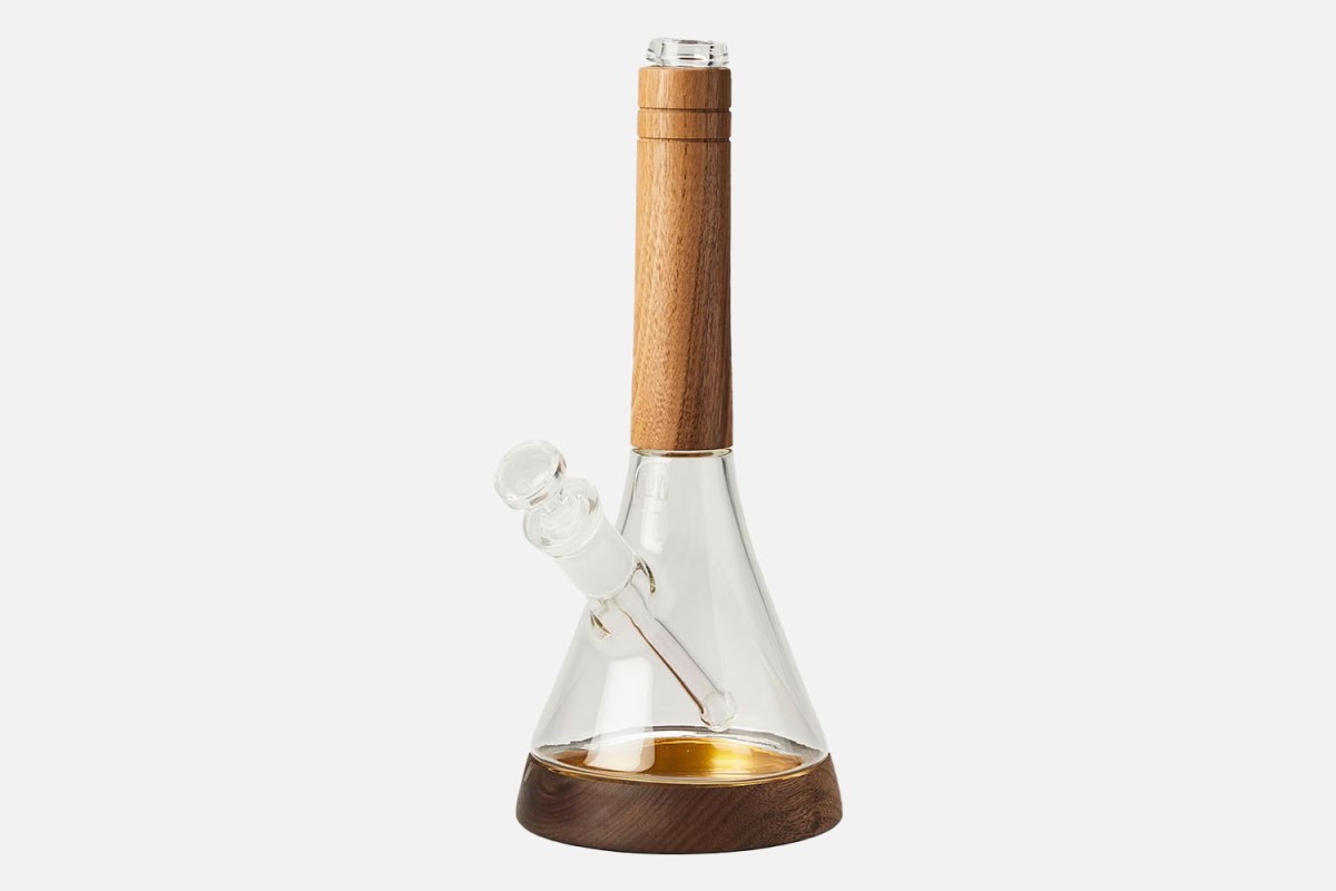 Marley Nature Walnut and Glass Beaker Water Pipe