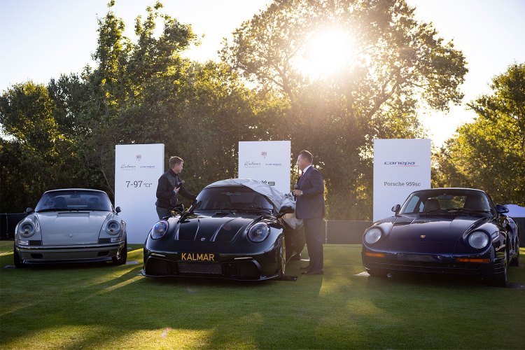 The Kalmar 9X9 being unveiled at The Quail, A Motorsports Gathering on August 16, 2024 in Carmel, California during Monterey Car Week