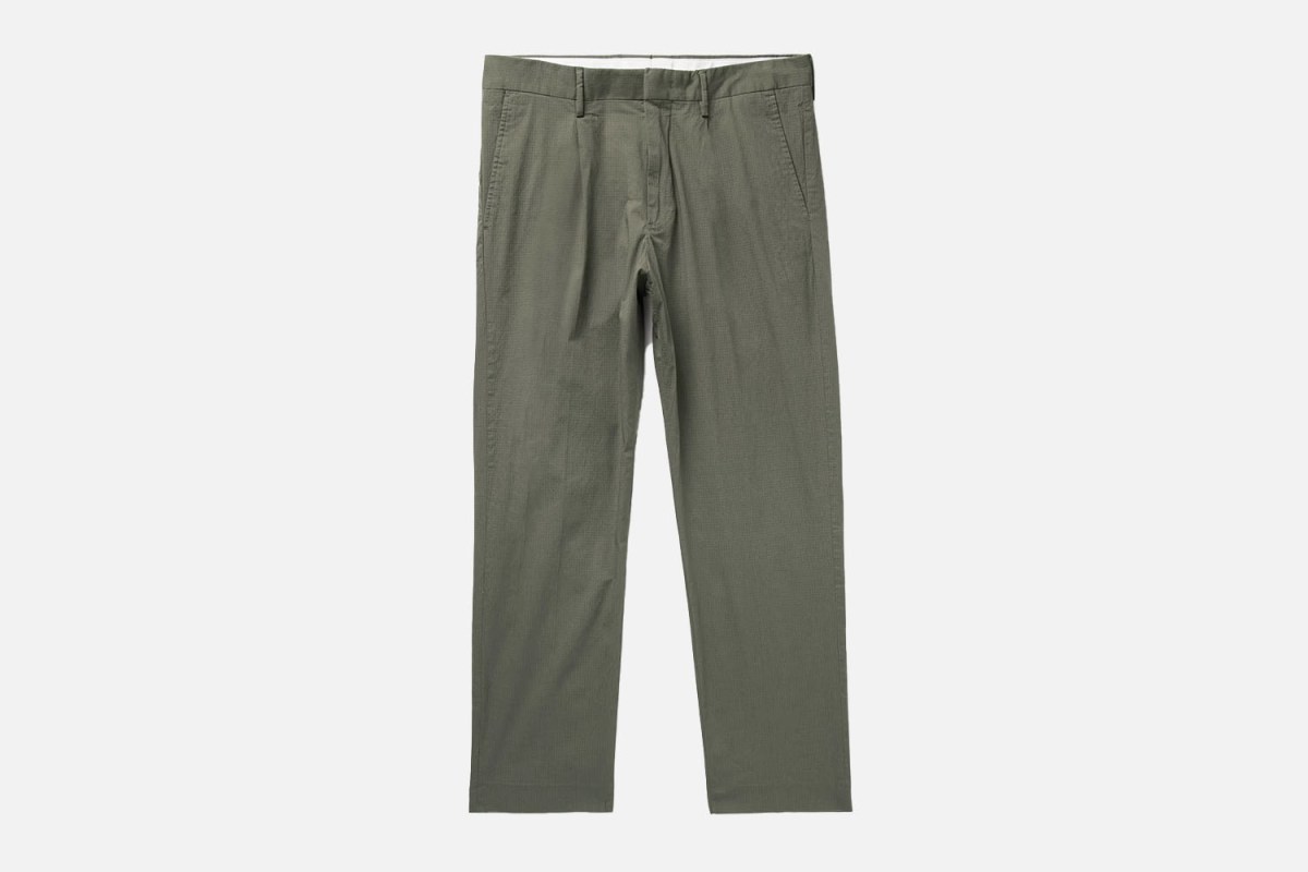 NN07 Bill 1449 Pleated Organic Cotton Ripstop Trousers