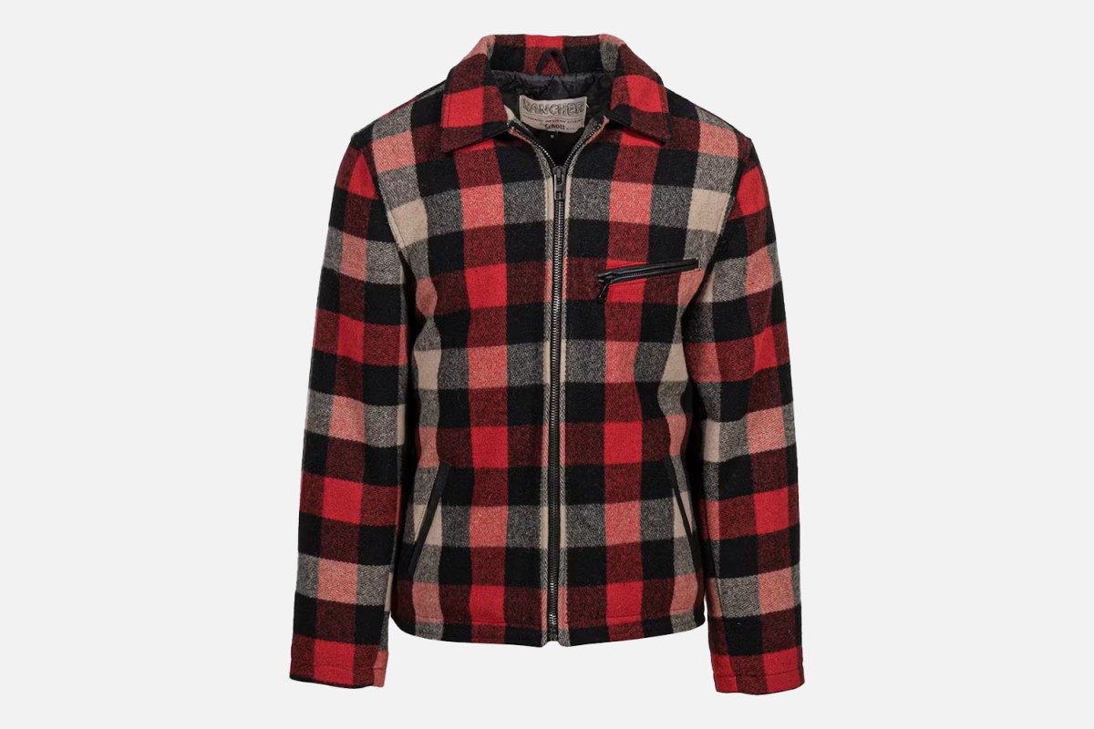 Schott Wool Plaid Station Jacket