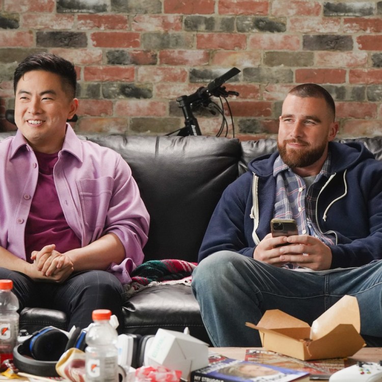 Travis Kelce and Bowen Yang on "SNL"