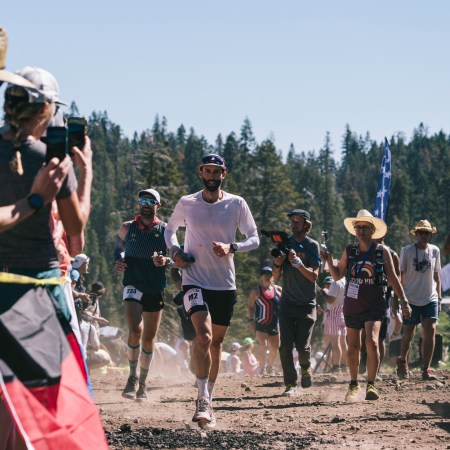 A photo of Tyler Green, trail runner, at a recent race.