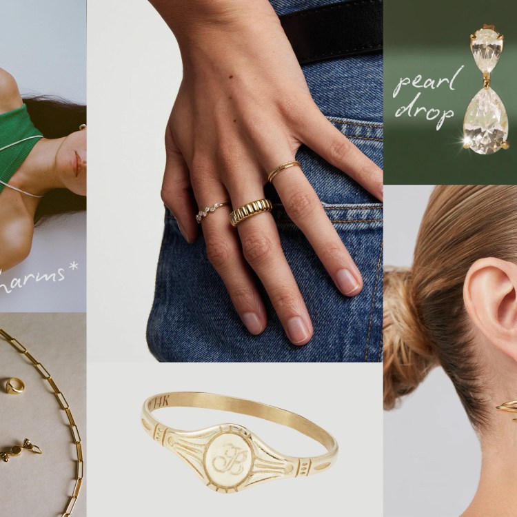 A collage of the best jewelry gifts for women.