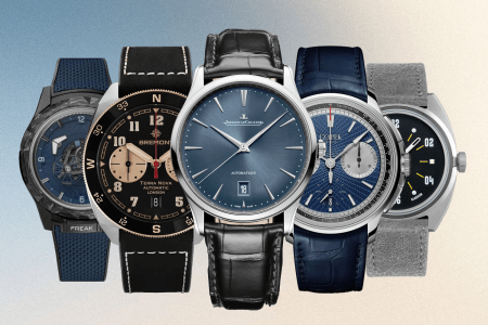 Ulysse Nardin Freak One Navy Blue; Bremont Terra Nova Chronograph Jimmy Chin; Jaeger-LeCoultre Master Ultra Thin Date; Czapek Faubourg de Cracovie 'Crossroads' Chronograph; Paulin Model D/E