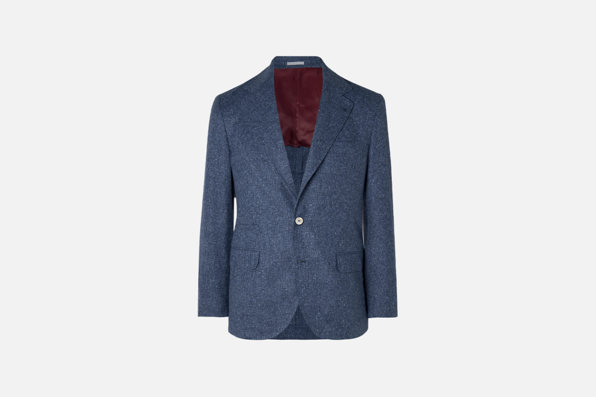 Brunello Cucinelli Silk, Wool and Cashmere-Blend Suit Jacket