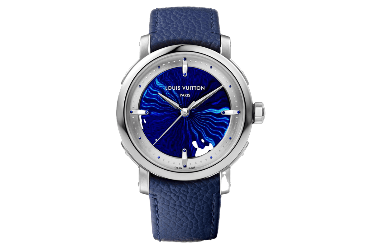 Louis Vuitton Escale Platinum Guilloché and Grand Feu Enamel Dial