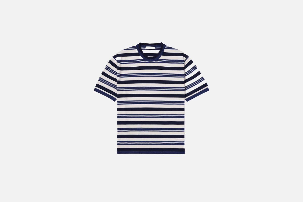 Mr P. Striped Merino Wool Shirt