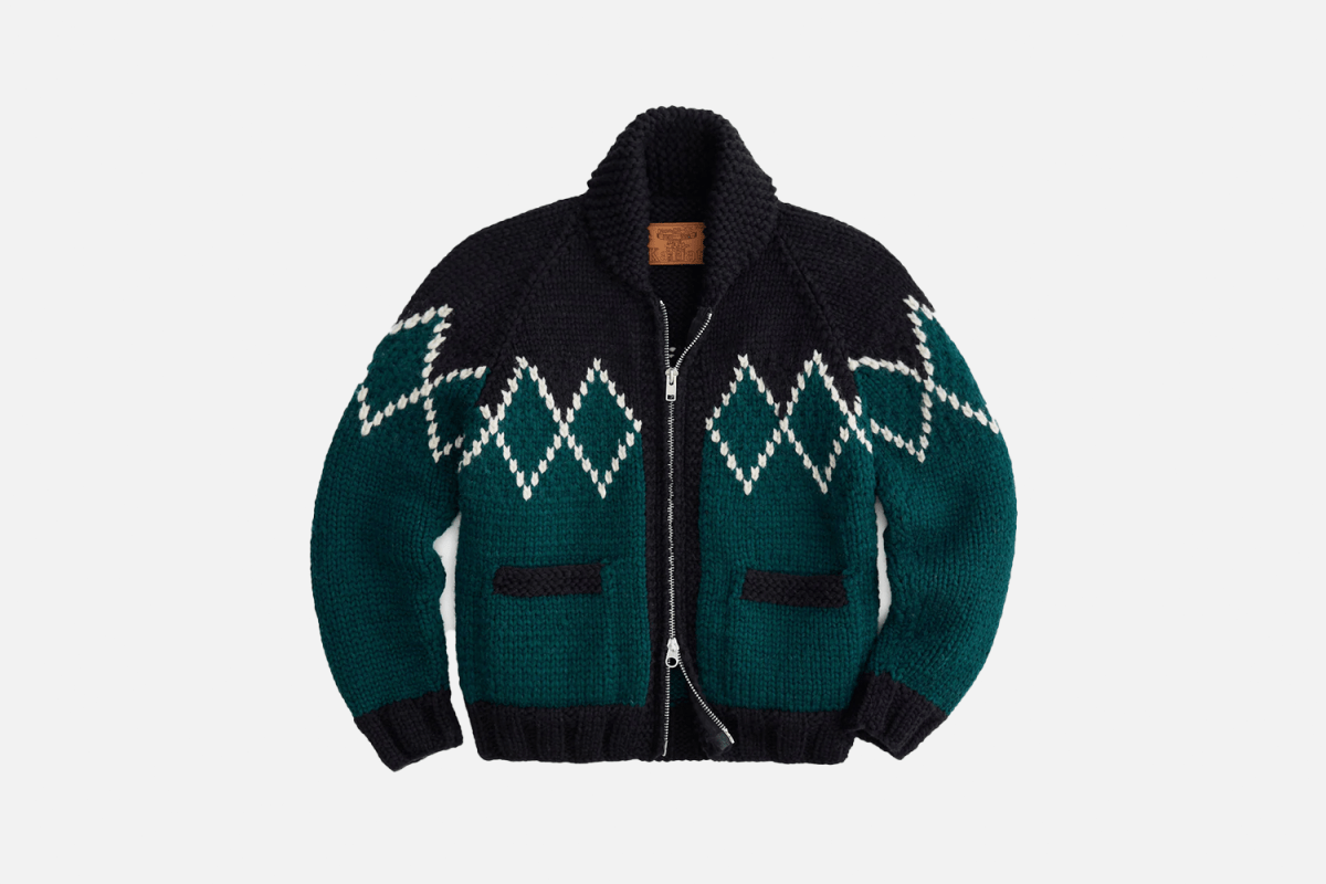 Todd Snyder Triangle Hand-Knit Cardigan Jacket